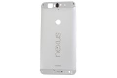 Genuine Huawei Nexus 6P Nin-A2 / Nin-A22 Silver Rear / Battery Cover with Buttons & NFC - 02350NED