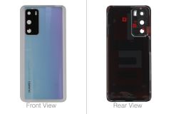 Official Huawei P40 ANA-NX9, ANA-LX4 Ice White Rear Battery Cover - 02353MGE