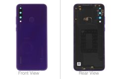 Official Huawei Y6P MED-LX9, MED-LX49 Phantom Purple Battery Cover with Fingerprint Sensor - 02353QQX