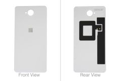 Genuine Microsoft Lumia 650, Lumia 650 Dual Sim White / Light Silver Battery Cover - 02511B1