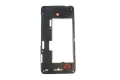 Genuine Nokia Lumia 630, Lumia 635 Black Chassis / Middle Frame with Camera Lens - 02642Q2