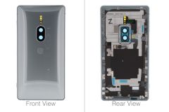 Official Sony XZ2 Premium Dual H8166 Silver Battery Cover - 1312-4056