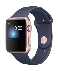 APPLE Watch Series 1 - Rose Gold & Midnight Blue (Sports Band), 42 mm - MNNM2B/A - A-Grade