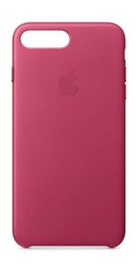 Official Apple iPhone 7 Plus, 8 Plus Leather Case - Pink Fuchsia