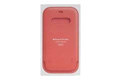 Official Apple iPhone 12 Pro Max Leather Sleeve with MagSafe - Pink Citrus - Pre Owned
