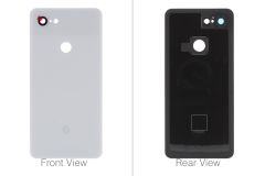 Official Google Pixel 3 Clearly White Battery / Rear Cover with Marking - 20GB1WW0S02