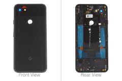 Pre-Owned - Official Google Pixel 3a XL ROW Jet Black Rear / Battery Cover - 20GB4BW0003