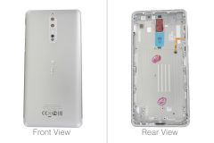Genuine Nokia 8, Nokia 8 Dual Sim SIlver Grey Rear / Battery Cover - 20NB1SW0014