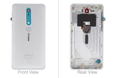 Genuine Nokia 6.1 2018 White Rear / Battery Cover with NFC - 20PL2WW0005