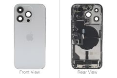 Official Apple iPhone 14 Pro Silver Battery Cover (OEM Pulled)