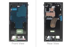 Official Samsung Galaxy S23 Ultra SM-S918 Graphite / Red Display Frame / Chassis - GH96-15833E