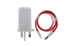 Official OnePlus Warp Charge 65w Power Adapter With Data Cable - UK - WC065A41JH