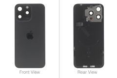 Official Apple iPhone 15 Pro Black Titanium Battery Cover (OEM Pulled)