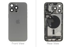 Official Apple iPhone 15 Pro Max Natural Titanium Battery Cover (OEM Pulled)