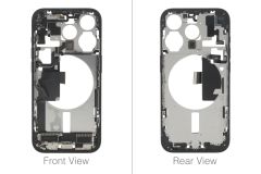 Official Apple iPhone 15 Pro Blue Titanium Chassis / Middle Frame (OEM Pulled)