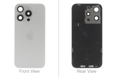 Official Apple iPhone 15 Pro White Titanium Battery Cover (OEM Pulled)