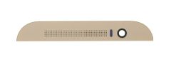 Genuine HTC One M8 2014 Flagship, One M8s Gold Upper Deco Plate with Camera Lens - 74H02634-02M