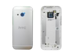 Genuine HTC One Mini 2 (M8 2014) Silver Laser Etching Rear / Battery Cover - 83H40012-02
