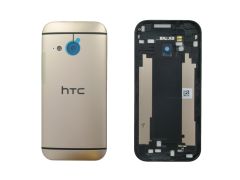 Genuine HTC One Mini 2 (M8 2014) Gold Rose Laser Etching Rear / Battery Cover - 83H40012-03