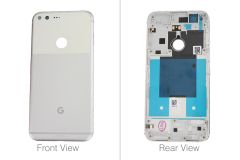 Genuine Google Pixel XL G-2PW2200 Silver Rear / Battery Cover - 83H40051-02