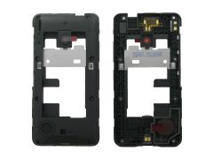 Genuine Nokia Lumia 530 Black Middle Cover / Chassis With Lens - 9503237