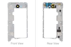 Official Huawei Y5II CUN-L21 Dual Sim Silver Middle Cover / Chassis with Camera Lens - 97070NXG