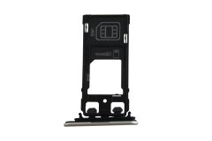 Genuine Sony Xperia XZ F8332 Dual Sim Silver Sim Tray - 1304-9123