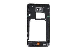 Genuine Samsung i9100 Galaxy S2 Black Middle / Rear Cover - GH98-21667A - Orange Branded
