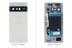 Official Google Pixel 6 Pro Cloudy White Battery / Rear Cover - G949-00225-01