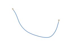 Official Samsung Galaxy A12 SM-A12, A21s SM-A217 117mm Blue Coaxial Cable - GH39-02043A