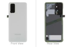 Genuine Samsung Galaxy S20 5G SM-G981 Cloud White Rear / Battery Cover with Adhesive - GH82-21576B