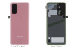 Genuine Samsung Galaxy S20 SM-G980 & S20 5G SM-G981 Cloud Pink Rear / Battery Cover with Adhesive - GH82-22068C