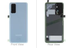 Genuine Samsung Galaxy S20 SM-G980 & S20 5G SM-G981 Cloud Blue Rear / Battery Cover with Adhesive - GH82-22068D 