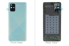 Genuine Samsung Galaxy A71 SM-A715 Blue Rear / Battery Cover with Adhesive - GH82-22112C