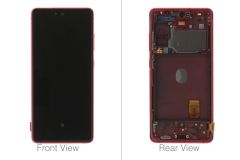 Official Samsung Galaxy S20 FE 5G SM-G781 Cloud Red LCD Screen & Digitizer - GH82-24215E / GH82-24214E