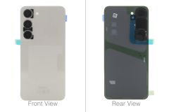 Official Samsung Galaxy S23 SM-S911 Cream Rear / Battery Cover with Adhesive - GH82-30393B