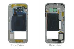 Genuine Samsung Galaxy S6 Edge G925F Black Chassis / Middle Cover & Loud Speaker, Audio Jack - GH96-08376A