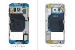 Genuine Samsung Galaxy S6 G920F White Middle Cover With Keys - GH96-08583B