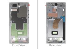 Official Samsung Galaxy S23 Ultra SM-S918 Sky Blue / Lime Display Frame / Chassis - GH96-15833G