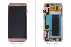 Genuine Samsung Galaxy S7 Edge G935 Pink Gold LCD Screen & Digitizer Complete - GH97-18533E - B-Grade