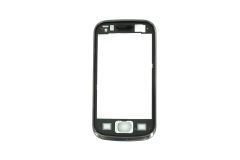 Genuine Samsung S5660 Galaxy Gio Dark Silver Front Cover - GH98-19583A