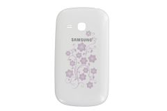 Genuine Samsung Galaxy Fame Lite Duos S6790 White La Fleur Battery Cover - GH98-29491C