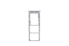 Official Samsung Galaxy A04s SM-A047 White Sim & Memory Card Tray / Holder - GH98-47703B