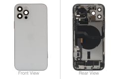 Official Apple iPhone 12 Pro Silver Battery Cover (OEM Pulled)