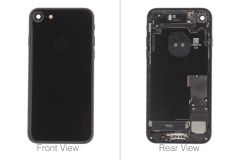 Pre-Owned - Official Apple iPhone 7 Black Gloss Rear / Battery Cover