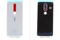 Official Nokia 6.1 Plus Gloss White Rear / Battery Cover - MEDRG61023A